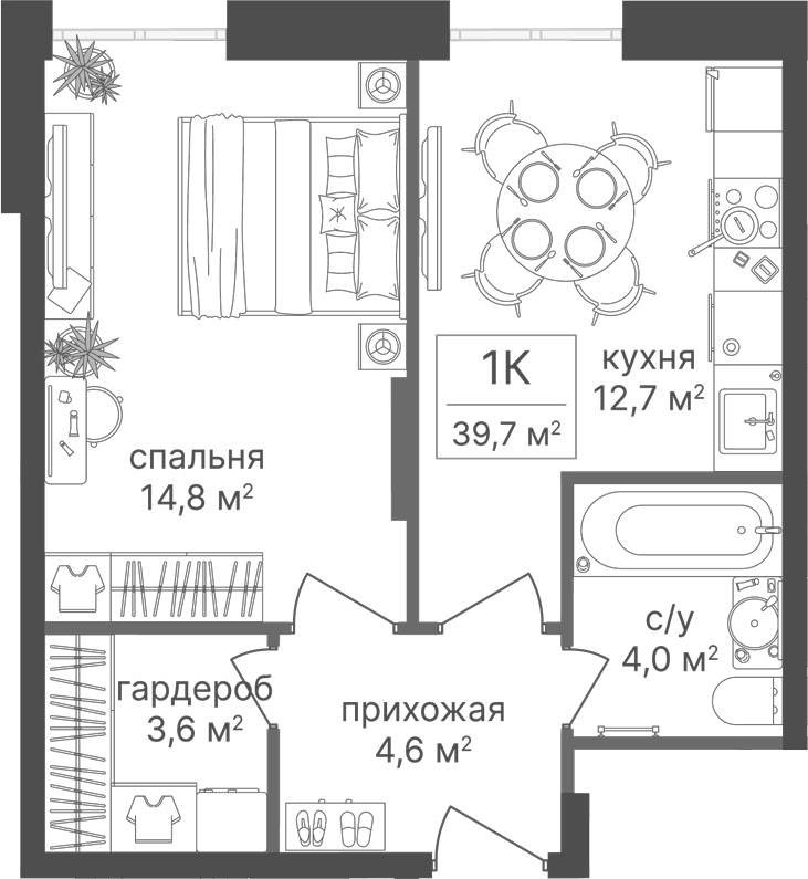 1-комн. Варшавские ворота
