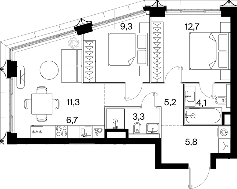 3-комн. 26 ПАРКВЬЮ