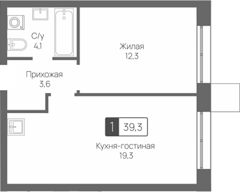 2-комн. Сити квартал Отрада